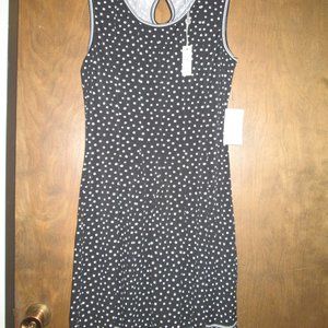 Womens Sleeveless Dress Max Studio L Black & White